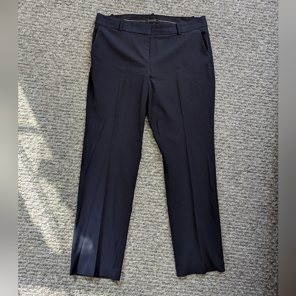 Anne Taylor Dark Blue Navy Work Trousers Dress Pants Size 12